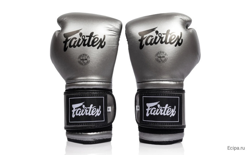 Боксерские перчатки Fairtex BGV9C-PLUS gun metallic 10 oz