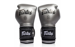 Боксерские перчатки Fairtex BGV9C-PLUS gun metallic 16 oz